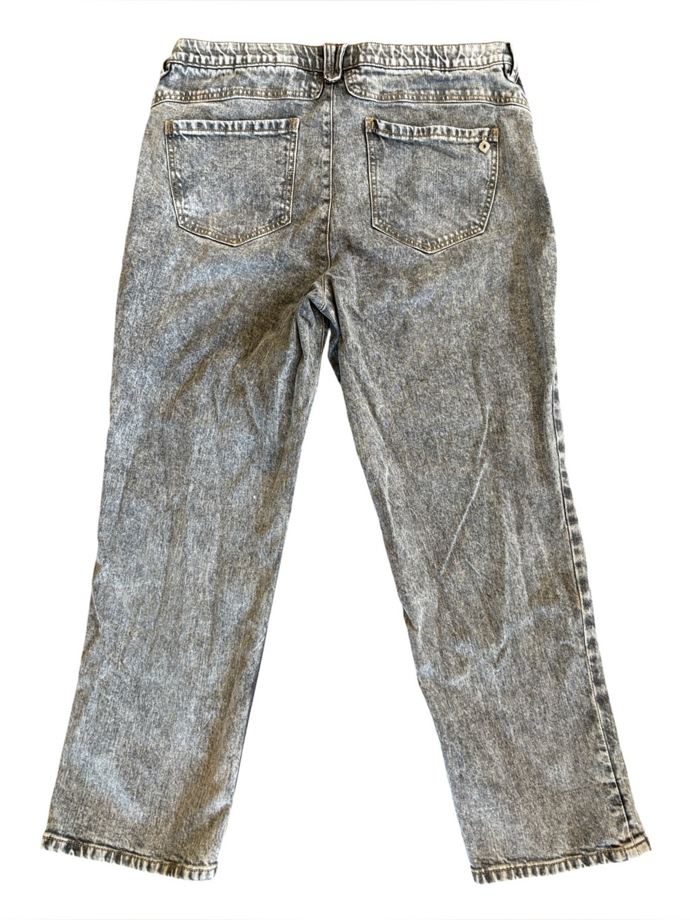 Democracy Ab Solution Straight Leg Light Wash Gray Jeans Size 14 - Picture 2 of 5